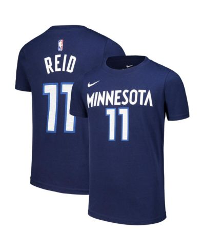 Футболка Nike Naz Reid Navy Minnesota Timberwolves Icon Edition для мальчиков и девочек
