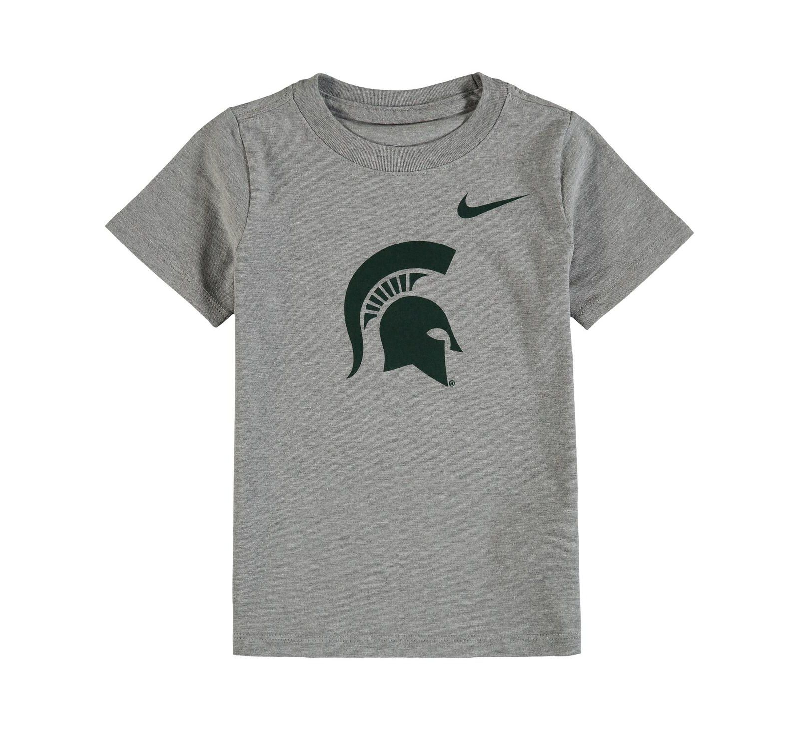 Детская футболка Nike Heathered Gray Michigan State Spartans Logo