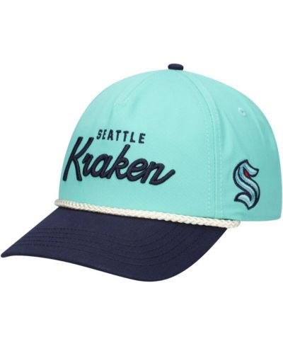 Мужская регулируемая кепка American Needle Seattle Kraken Roscoe Washed Twill светло-голубого цвета