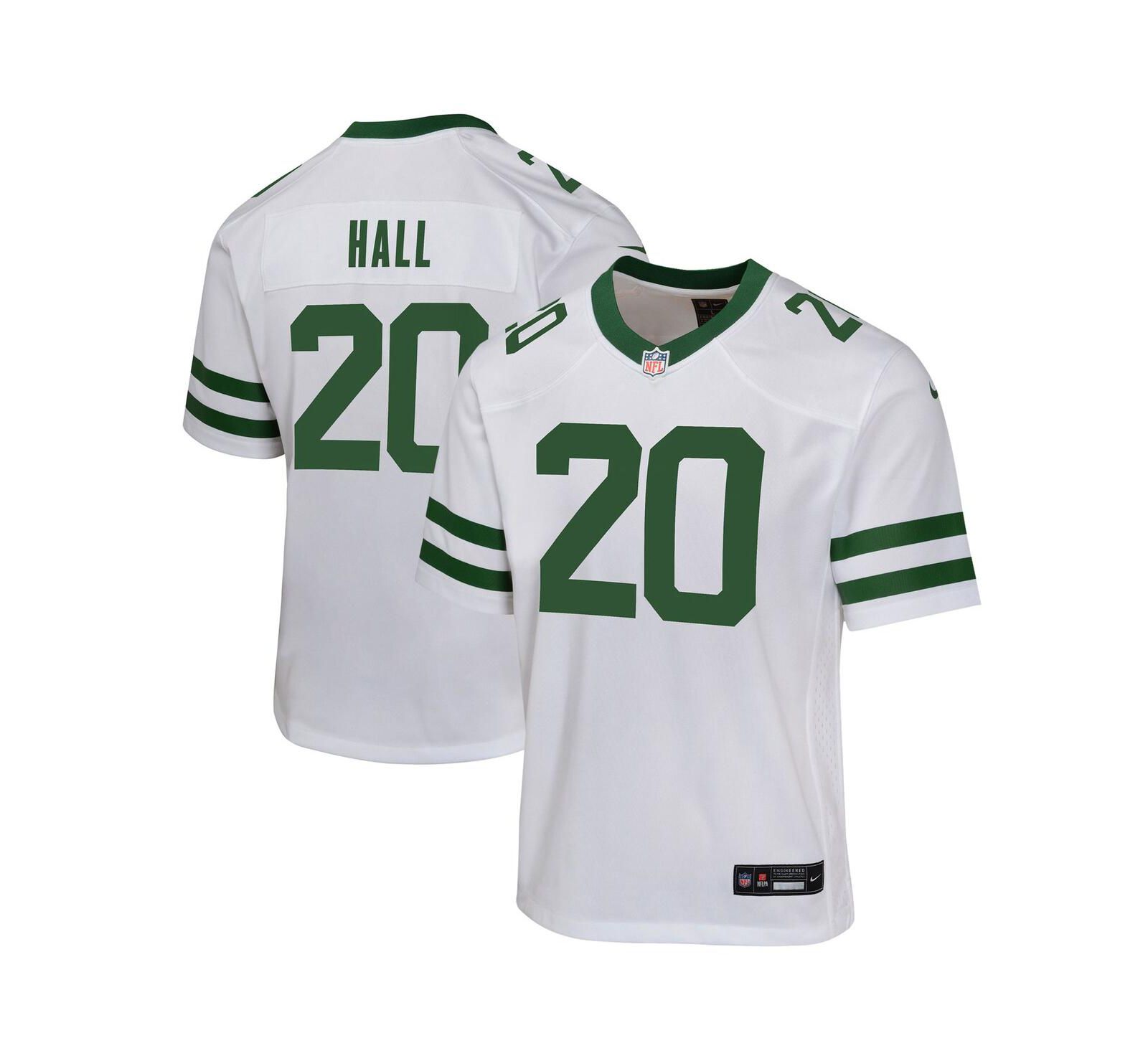 Игровая джерси Nike Breece Hall Legacy New York Jets для мальчиков и девочек