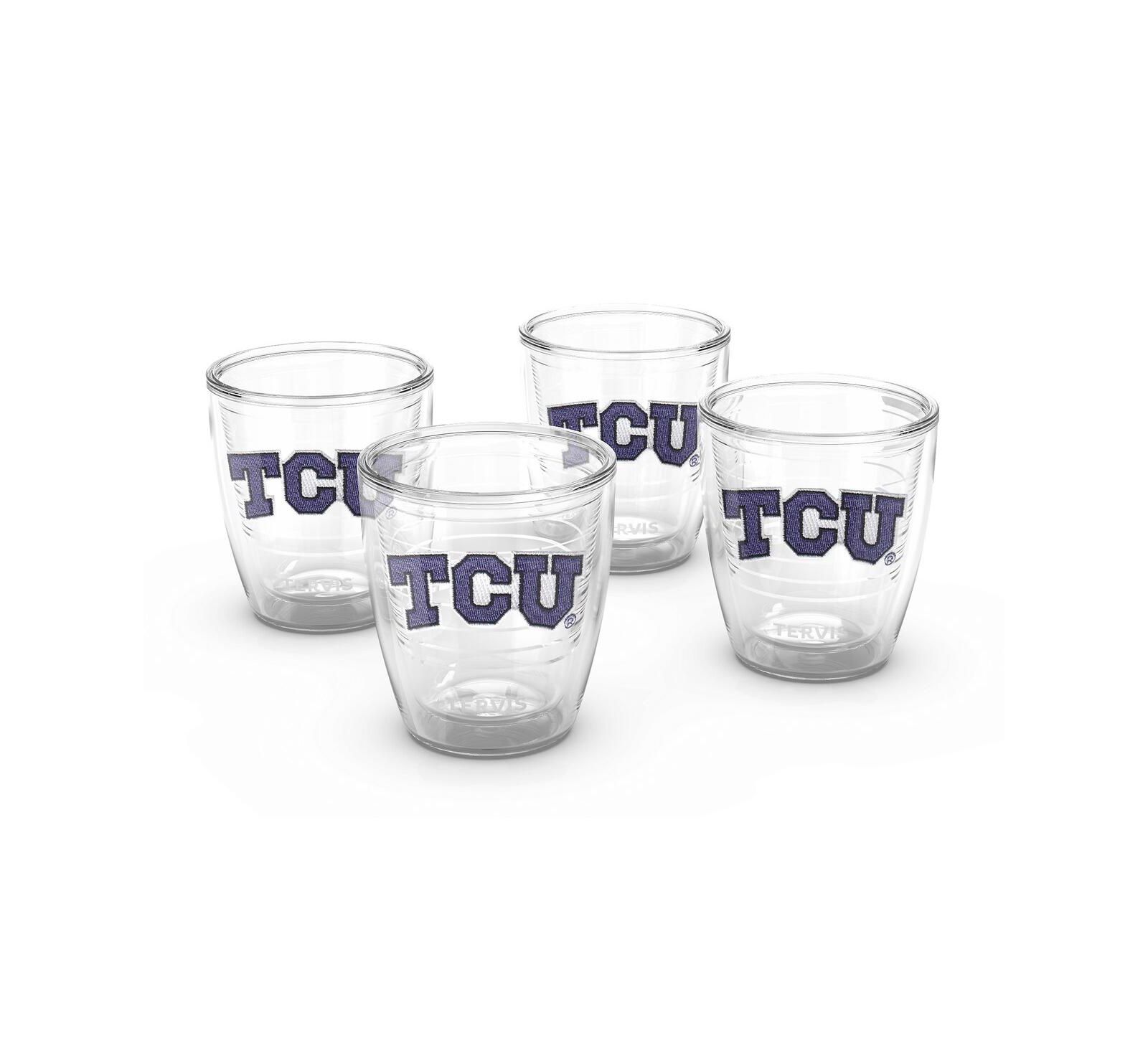 Набор стаканов Tervis Tumbler TCU Horned Frogs 4-Pack 12oz. Emblem