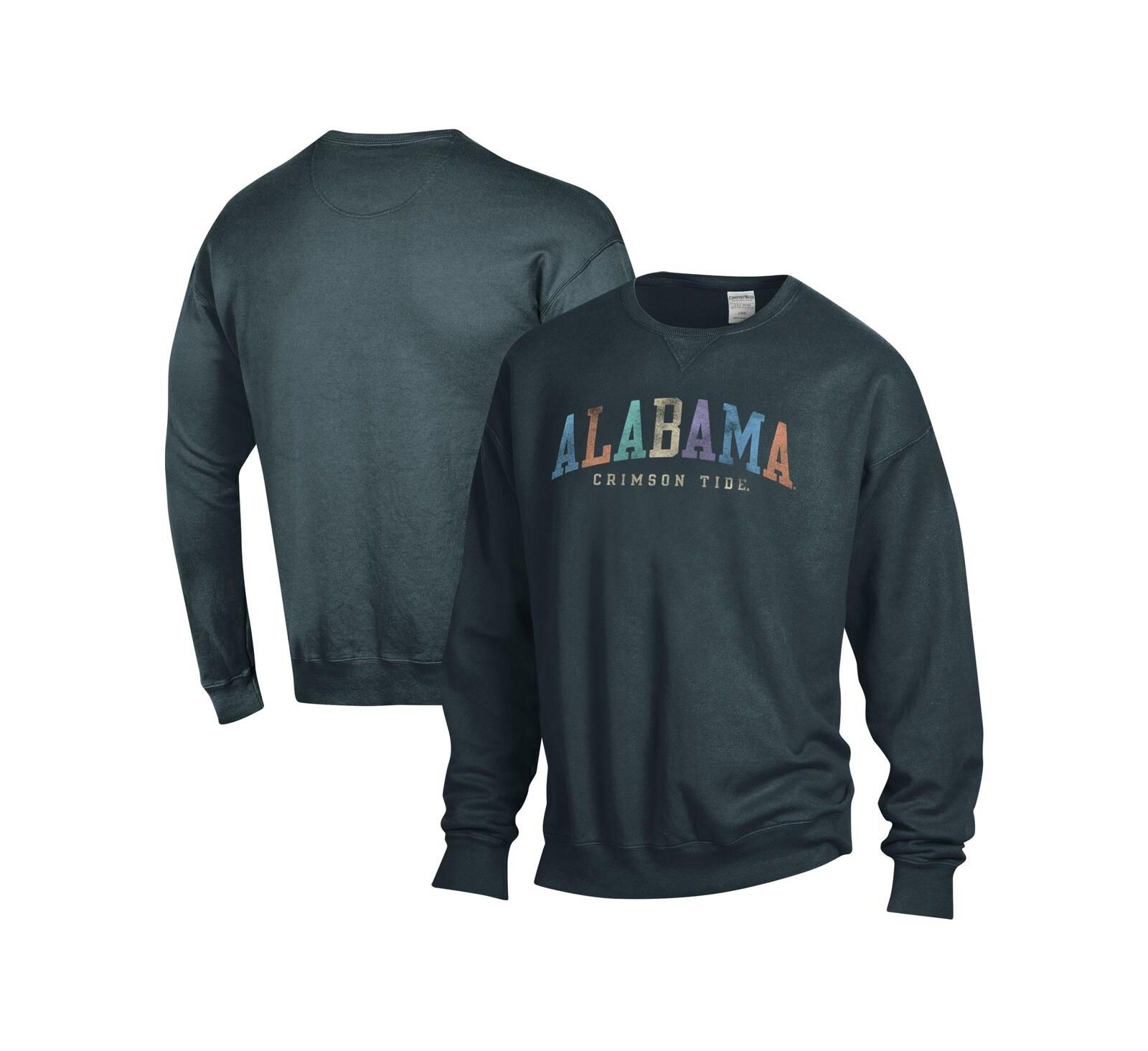 Мужская и женская серая безразмерная толстовка ComfortWash Alabama Crimson Tide