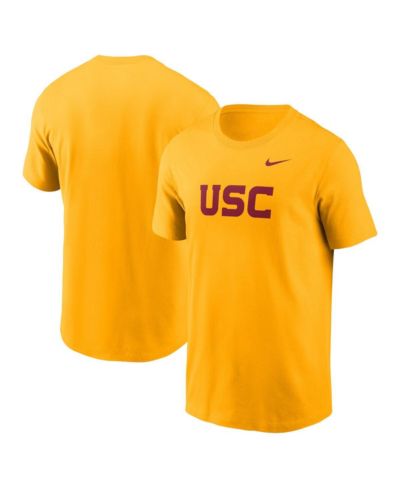 Мужская футболка Nike USC Trojans Primetime Evergreen Wordmark, золотая