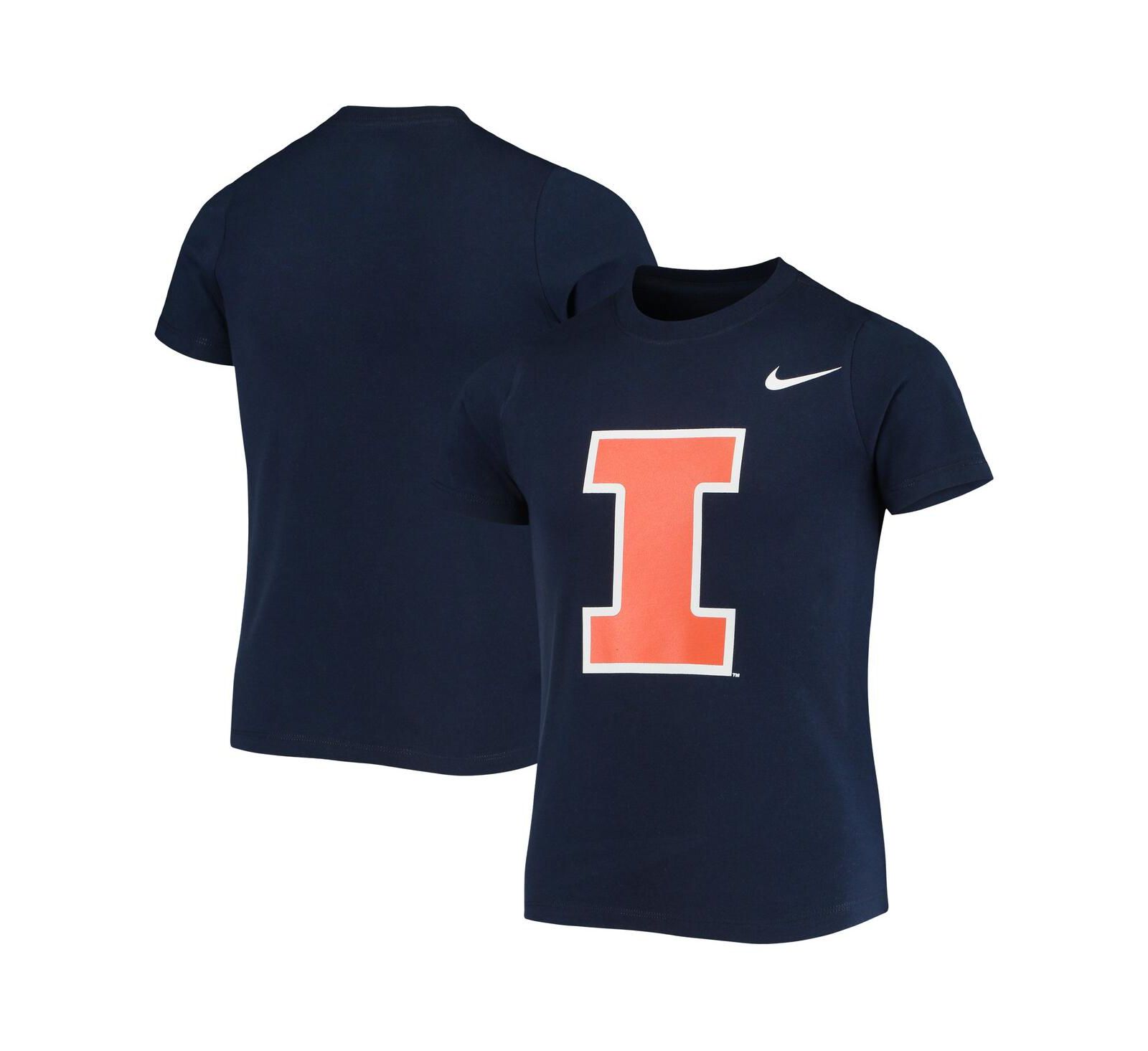 Детская футболка Nike с логотипом Illinois Fighting Illini, темно-синяя