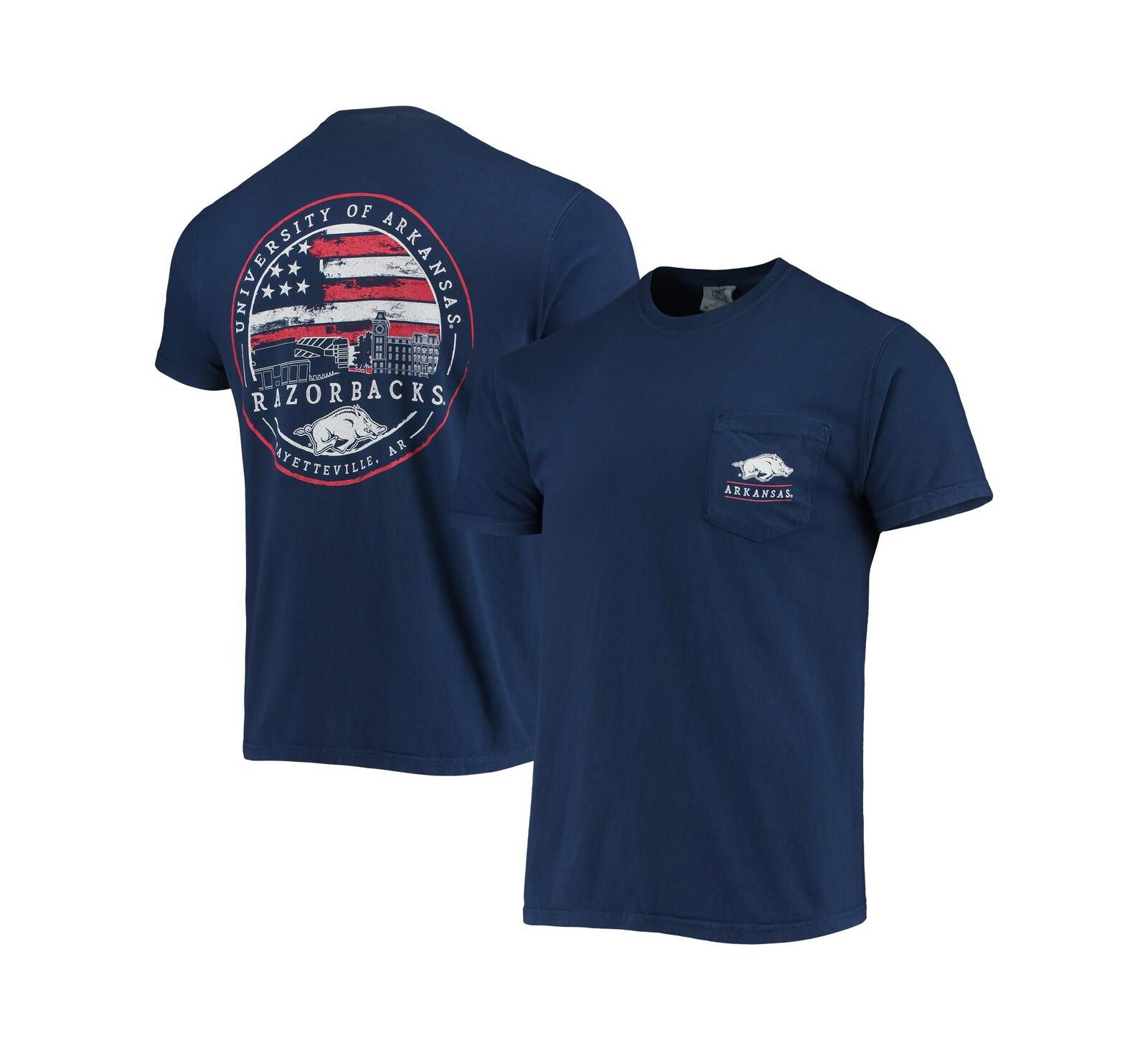 Image One Men's Navy Arkansas Razorbacks Campus Americana T-Shirt