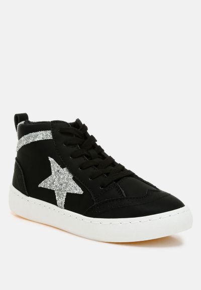 London Rag Women's Sonic Star High Ankle Sneakers