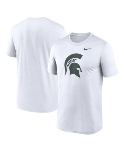 Мужская футболка Nike White Michigan State Spartans Primetime Legend Logo