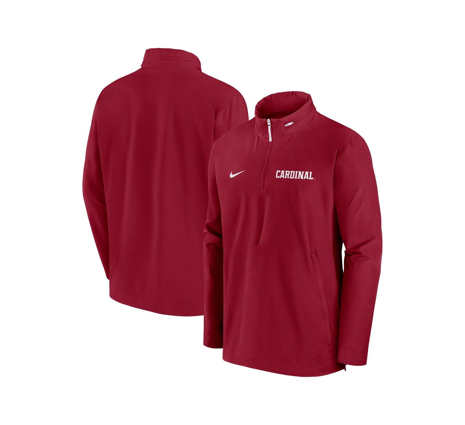Nike Men's Cardinal Stanford Cardinal Sideline Coaches Quarter-Zip Jacket