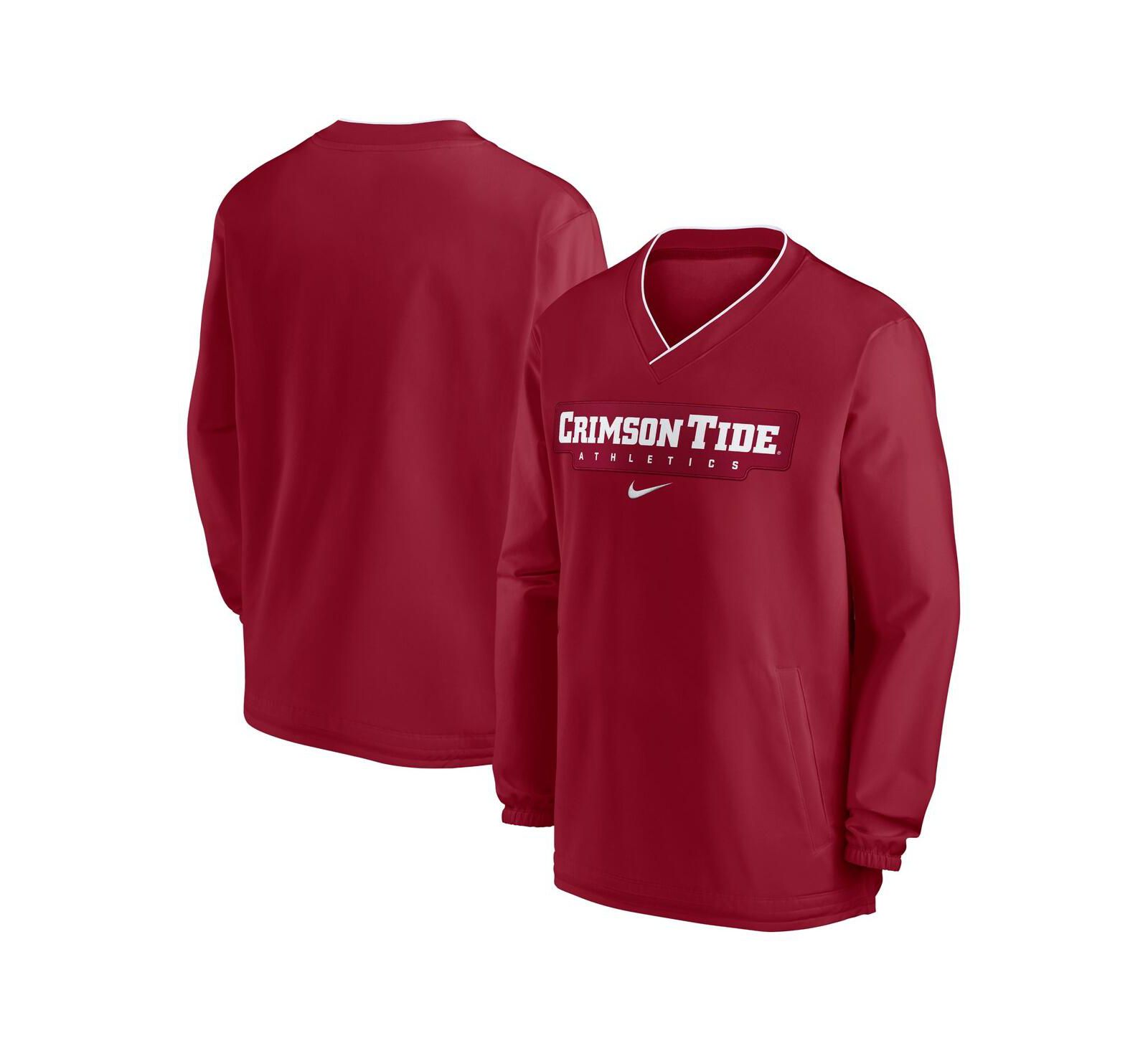 Nike Men's Crimson Alabama Crimson Tide 2024 Sideline Pullover Windshirt