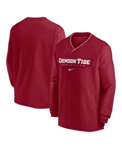 Nike Men's Crimson Alabama Crimson Tide 2024 Sideline Pullover Windshirt