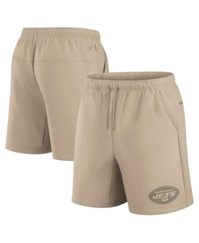 Шорты Fanatics Khaki New York Jets Elements Super Soft Fleece для мужчин и женщин