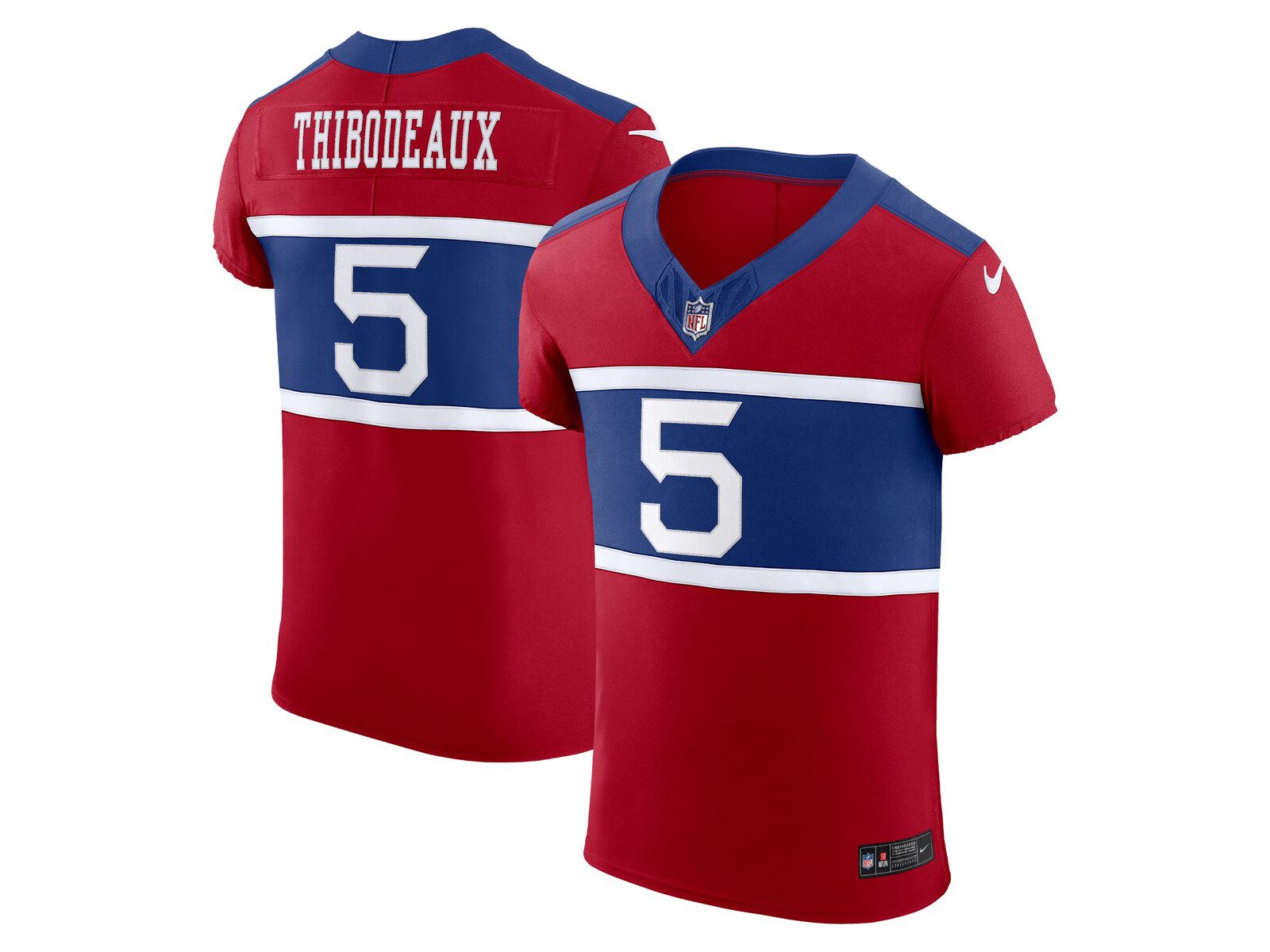 Nike Men's Kayvon Thibodeaux Century Red New York Giants Alternate Vapor F.U.S.E. Elite Player Jersey
