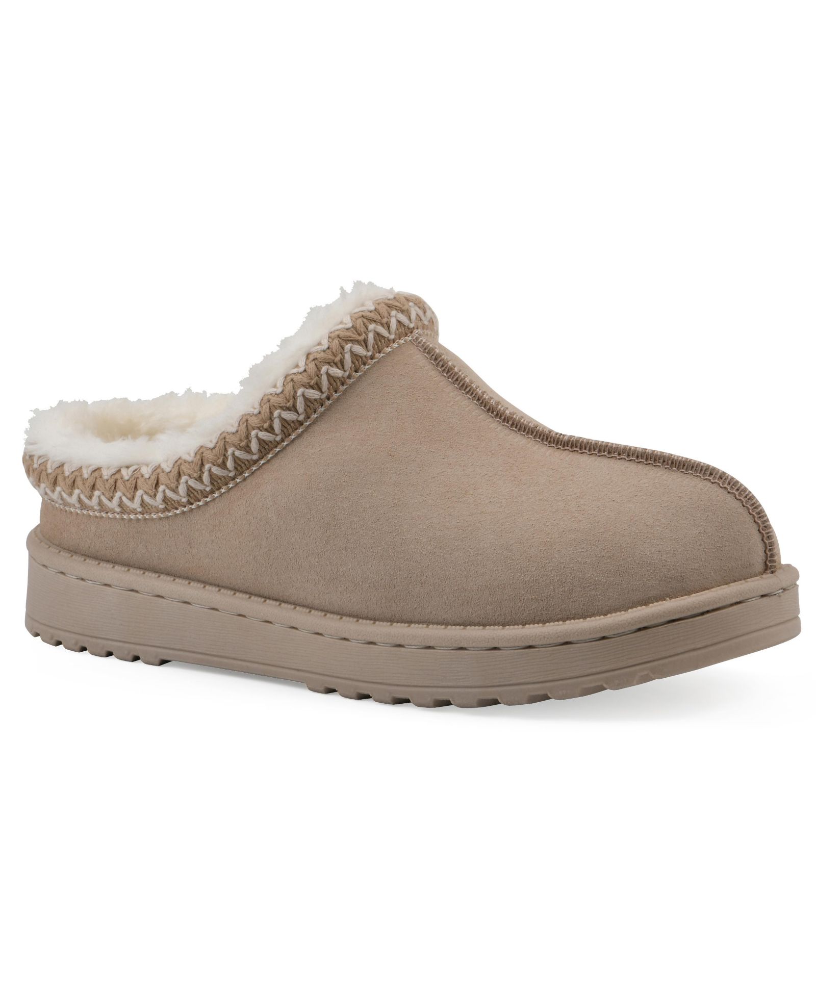 White Mountain Women's Iceberg Leather Clog Slippers