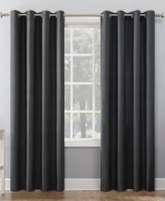 Sun Zero Duran Thermal Insulated 100% Blackout Grommet Curtain Panel, 50" x 84