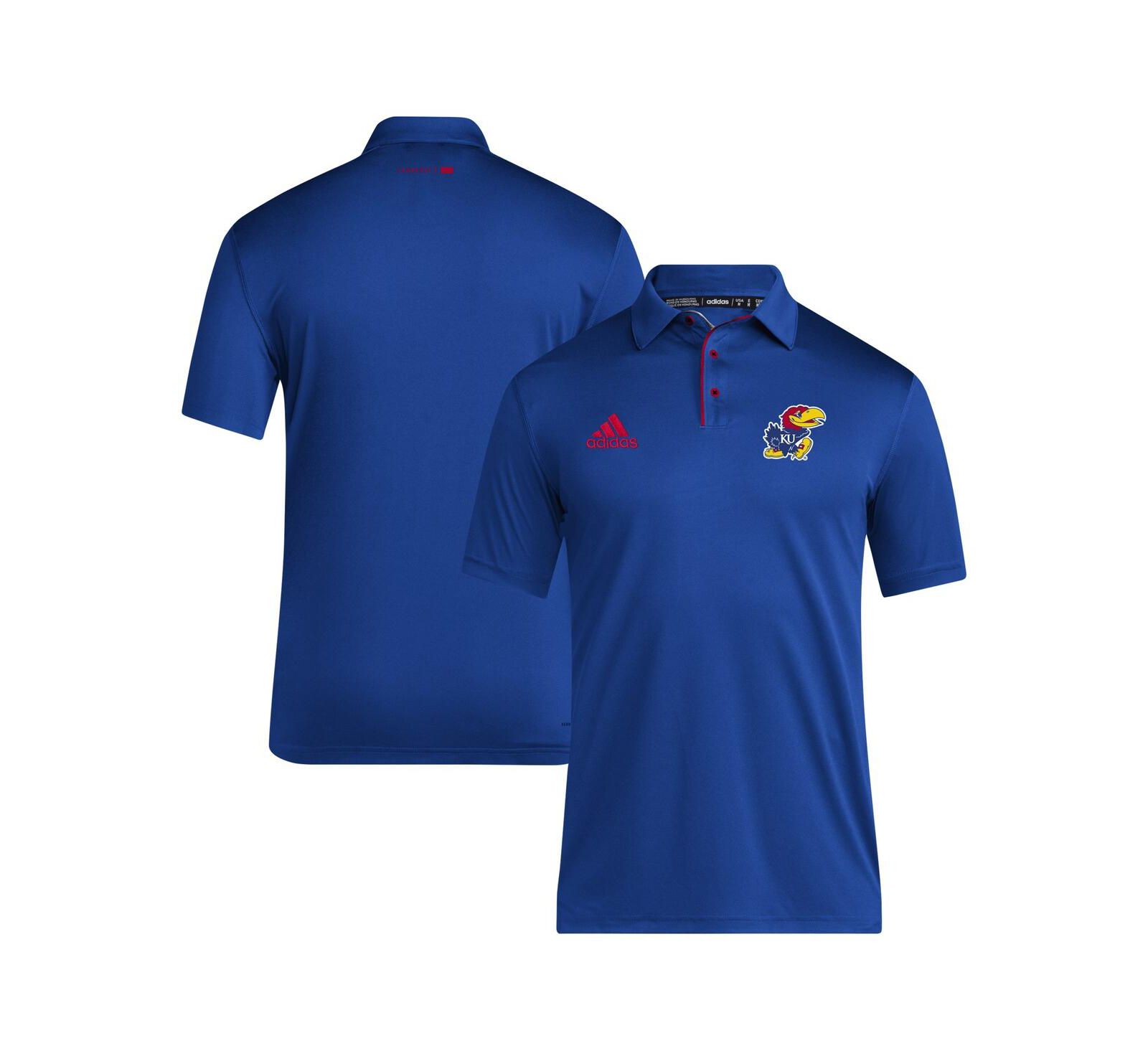Adidas Men's Royal Kansas Jayhawks 2024 Coaches AEROREADY Polo