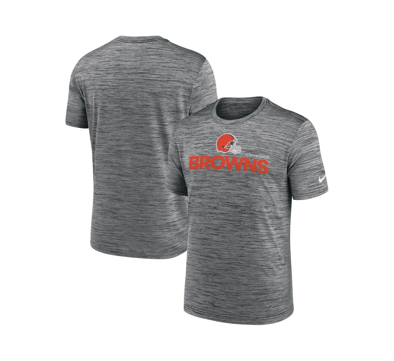 Nike Men's Anthracite Cleveland Browns Blitz Velocity Modern Performance T-Shirt