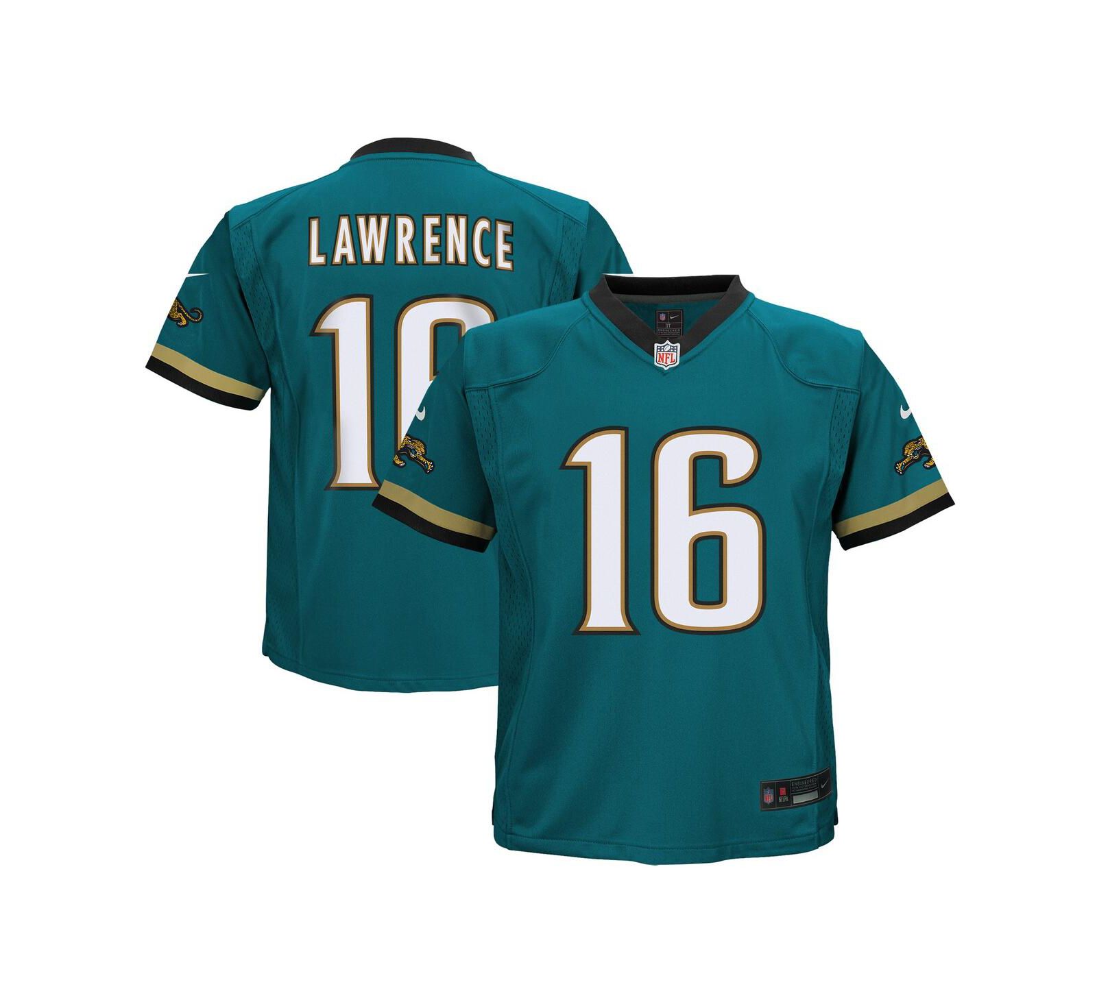 Детская игровая джерси Nike Trevor Lawrence Teal Jacksonville Jaguars Prowler Throwback Player
