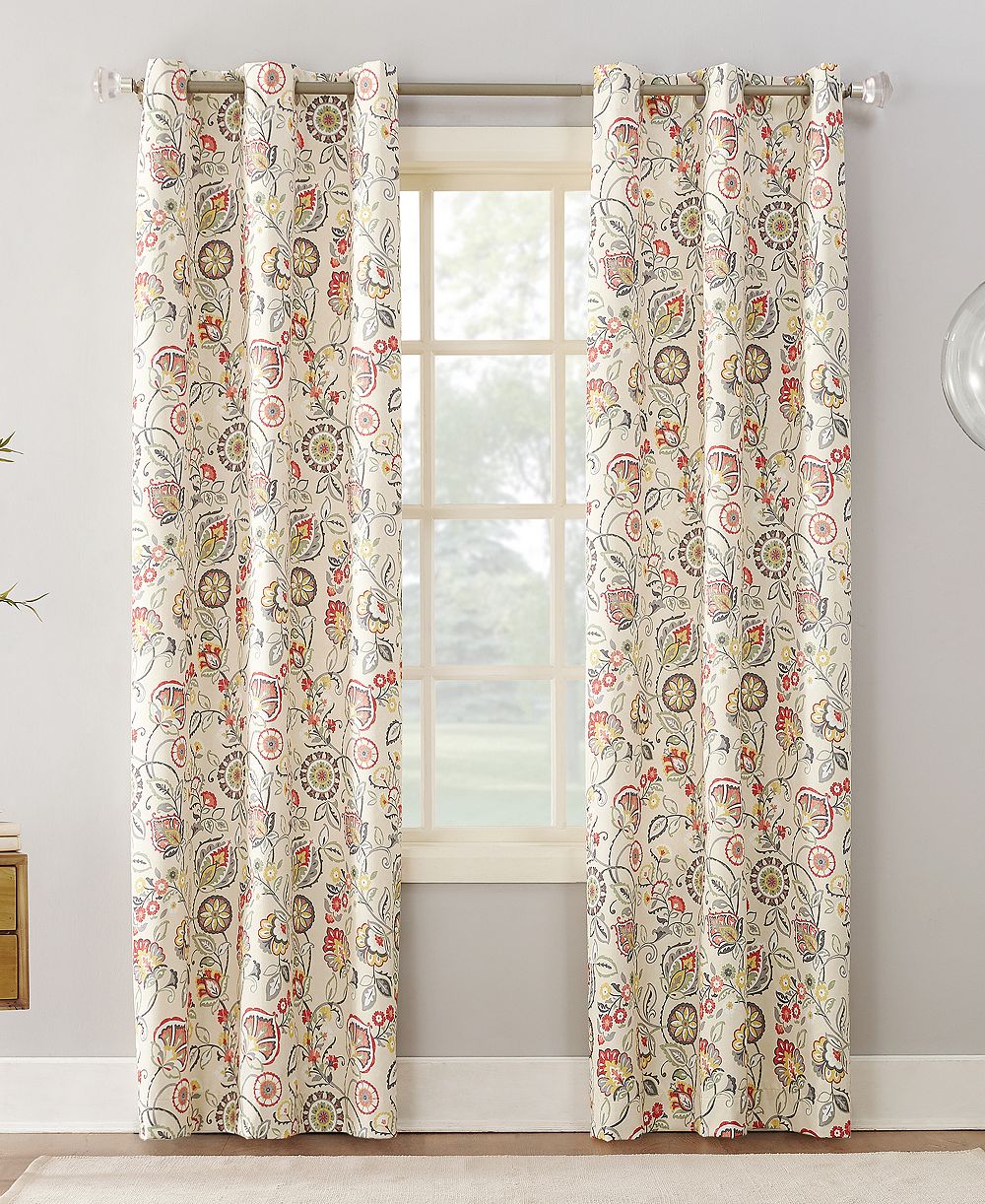 Тепловая штора Jorah Botanical Print Thermal Insulated Room Darkening Grommet