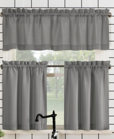 Комплект кухонных штор No. 918 Martine Microfiber Semi-Sheer