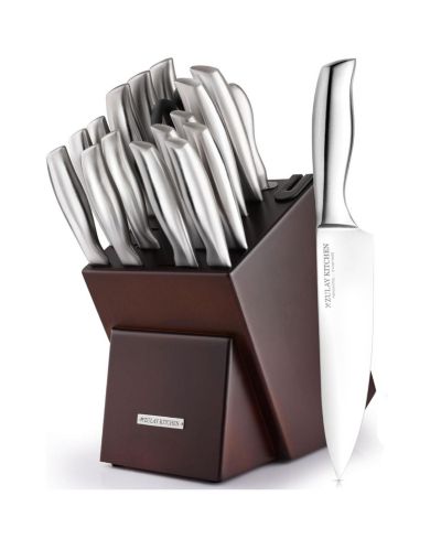 Набор ножей из нержавеющей стали Zulay Kitchen 18 Piece с подставкой