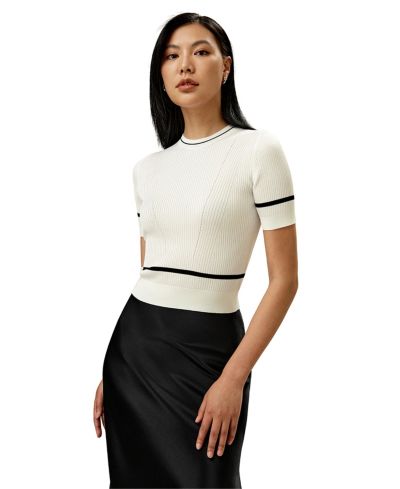 Женский трикотажный укороченный топ LILYSILK из шелка
