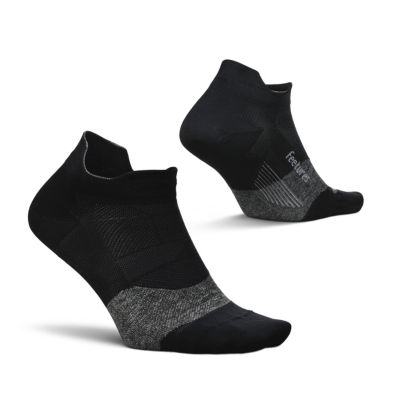 Feetures Men's Elite Ultra Light No Show Tab Ankle Socks - Sport Sock with Targeted Compression