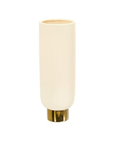 Ваза Slickblue 12.75" Elegance Ceramic Cylinder with Gold Accents