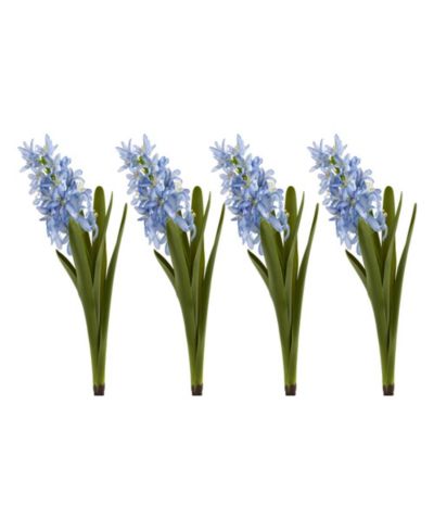Lovely Hyacinth Artificial Flower for Fresh Decor (Set of 4)