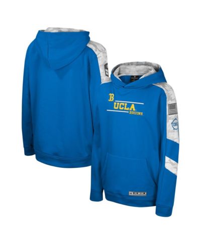 Детское свитшот-худи Colosseum Big Boys and Girls Blue UCLA Bruins OHT Appreciation Cyclone Digital Camo Pullover