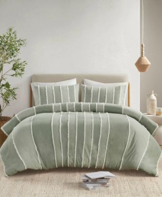 INK+IVY Striped Shay 3-Pc. Duvet Cover Set, Full/Queen