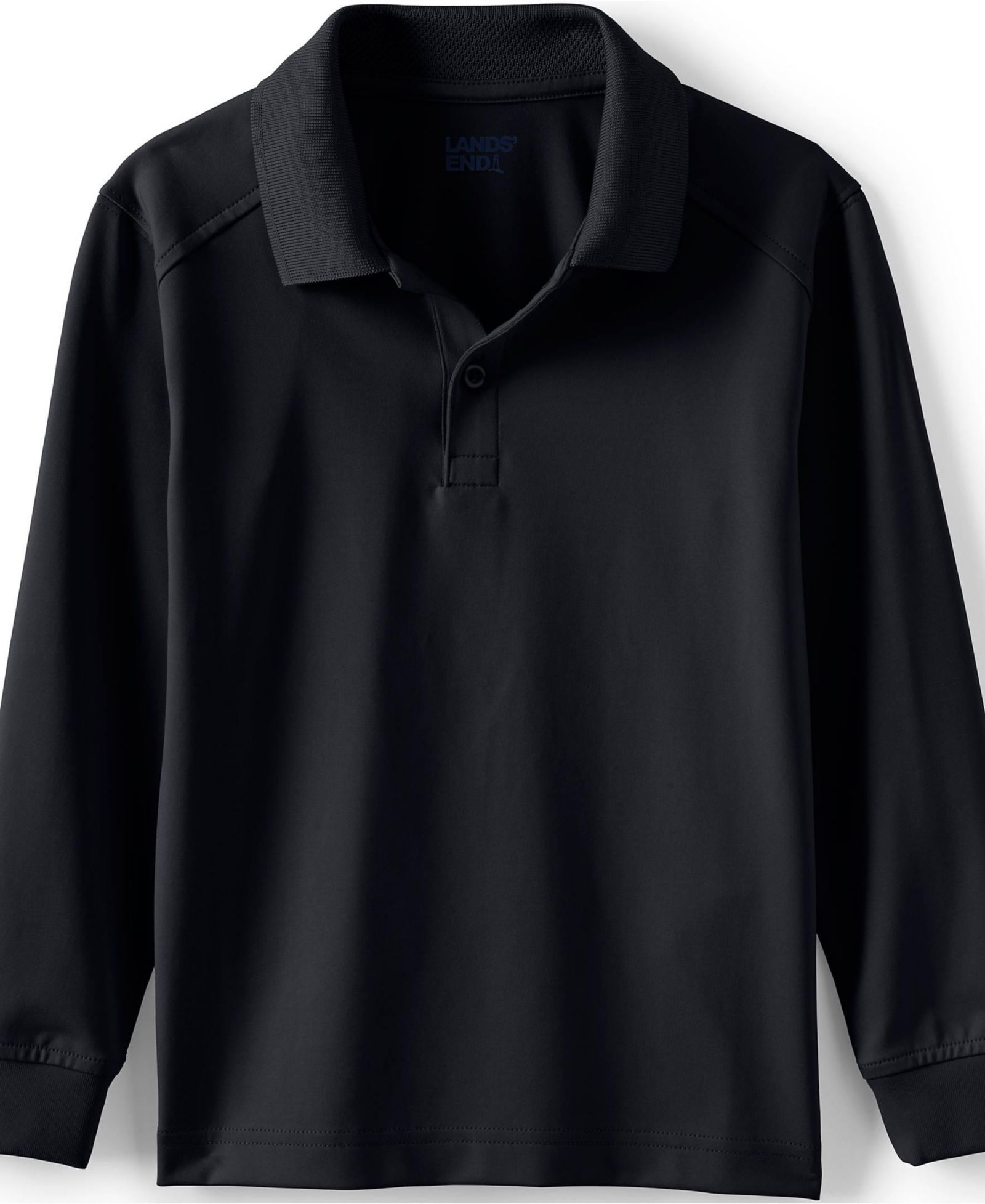 Детская рубашка-поло Lands' End Long Sleeve Rapid Dry