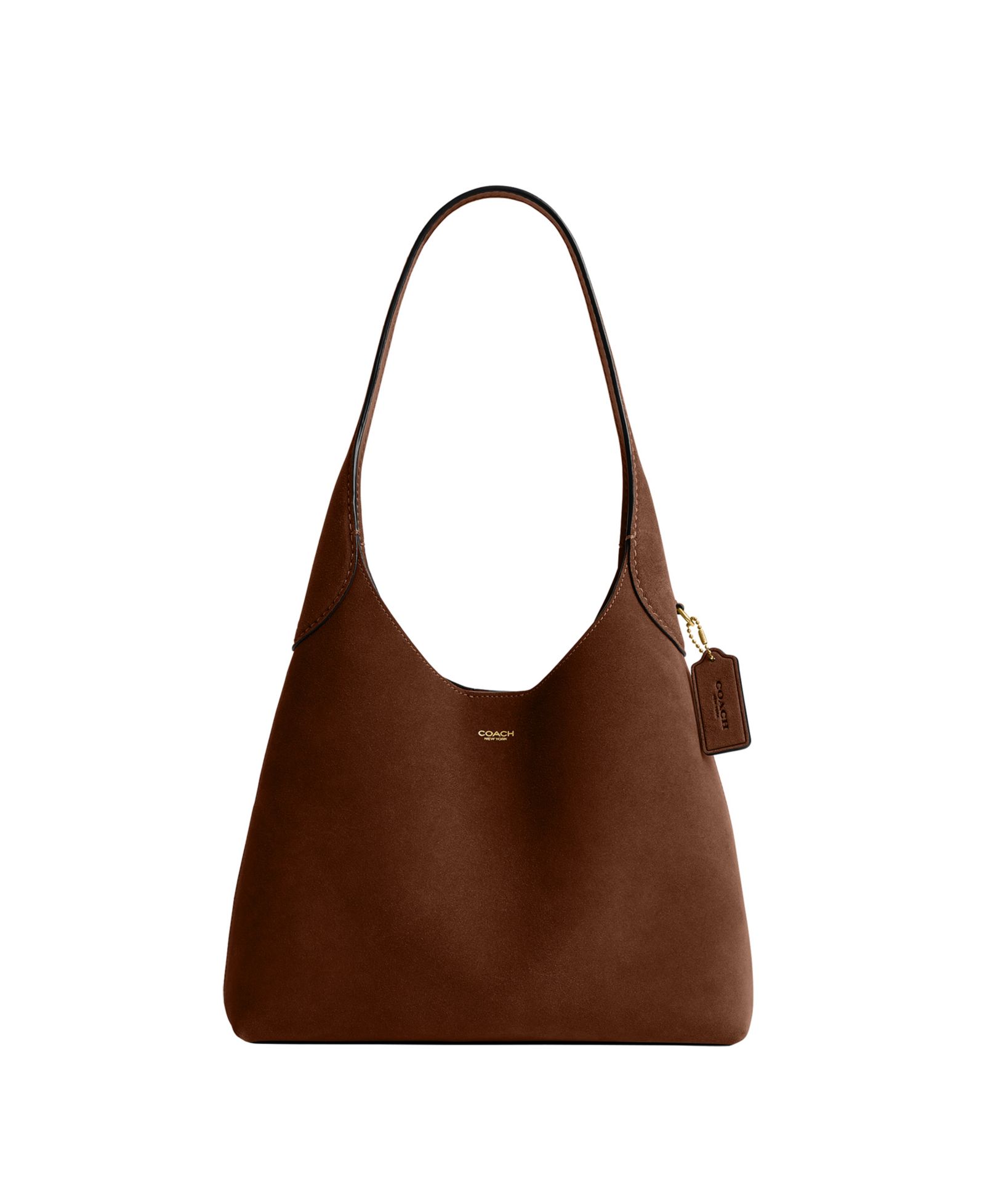 COACH Brooklyn Medium Suede Shoulder Handbag 28 сумка через плечо из замши среднего размера