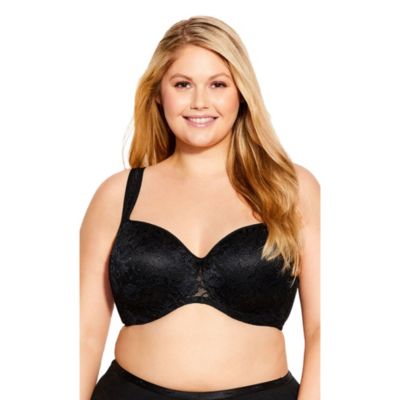 Женский бюстгальтер AVENUE Lace Balconette Floral Underwire Mesh Stretch
