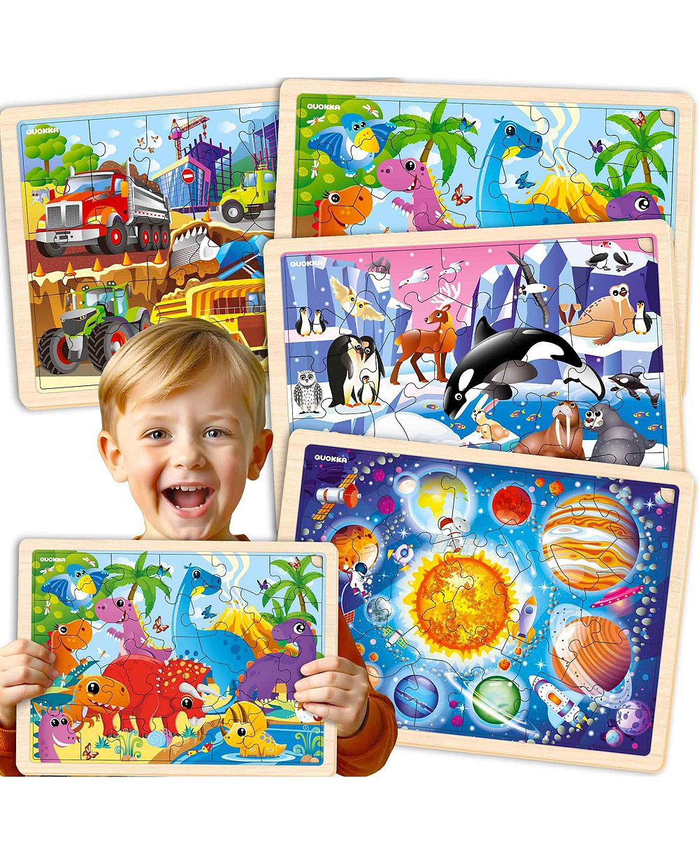 Деревянные пазлы QUOKKA для детей 4-6 лет, 24 шт