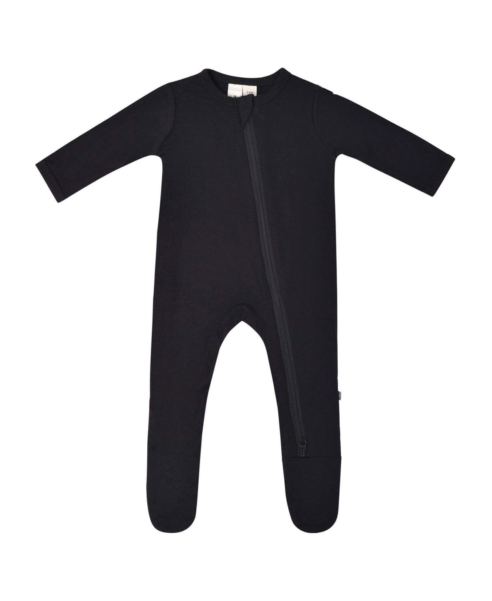 Kyte BABY Baby Boys Zippered Footie in Cloud, 0-3 Months