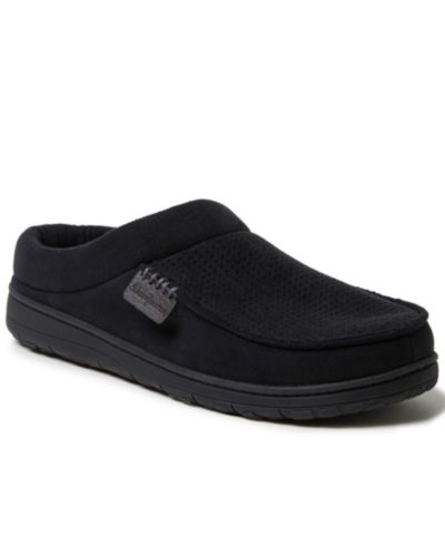 Мужские тапочки Dearfoams Brendan Perforated Microsuede Clog