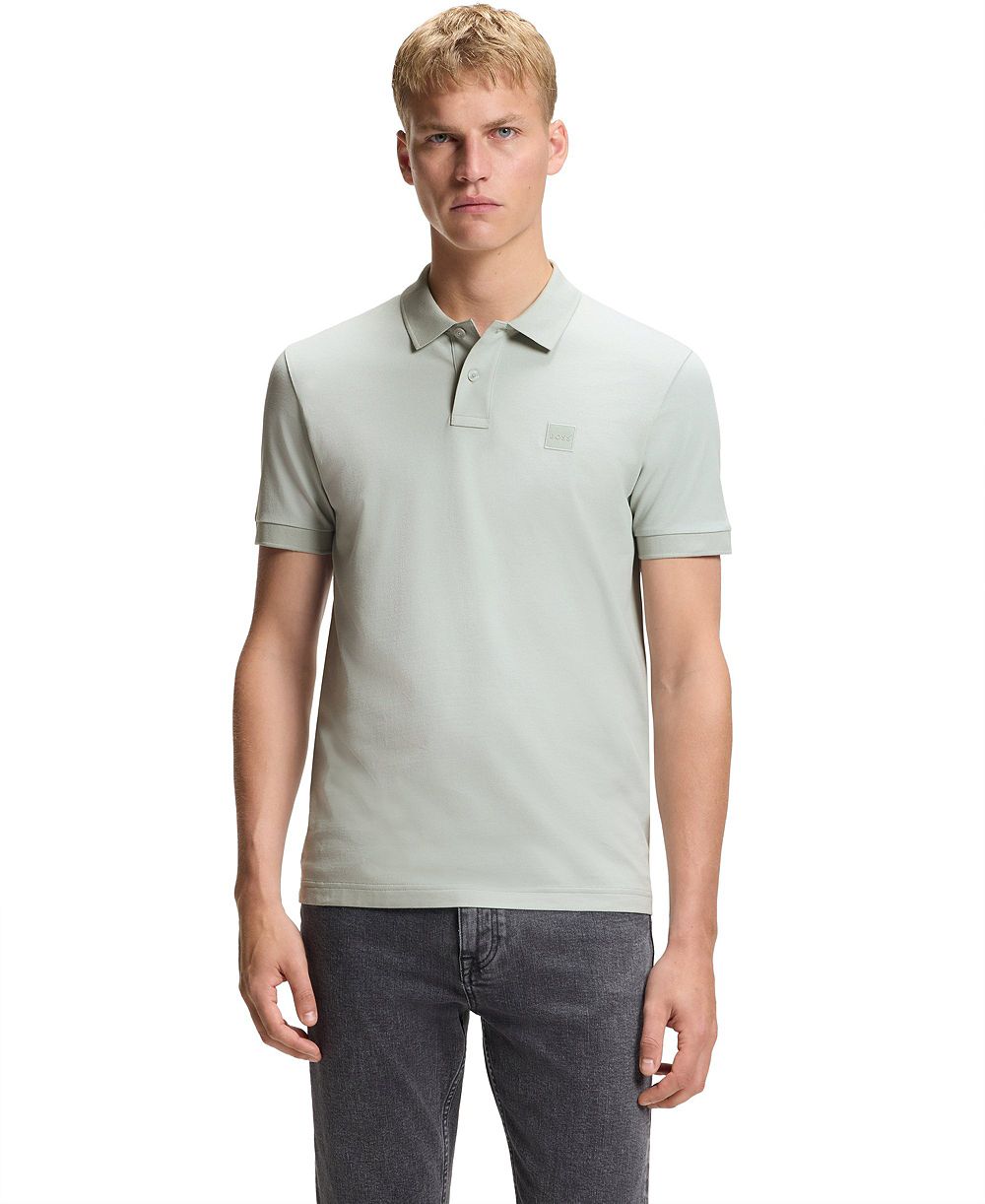Hugo Boss Мужская рубашка поло Slim-Fit из эластичного хлопка