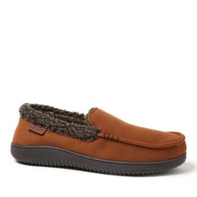 Dearfoams Мужские домашние тапочки-мокасины Alexander Microsuede