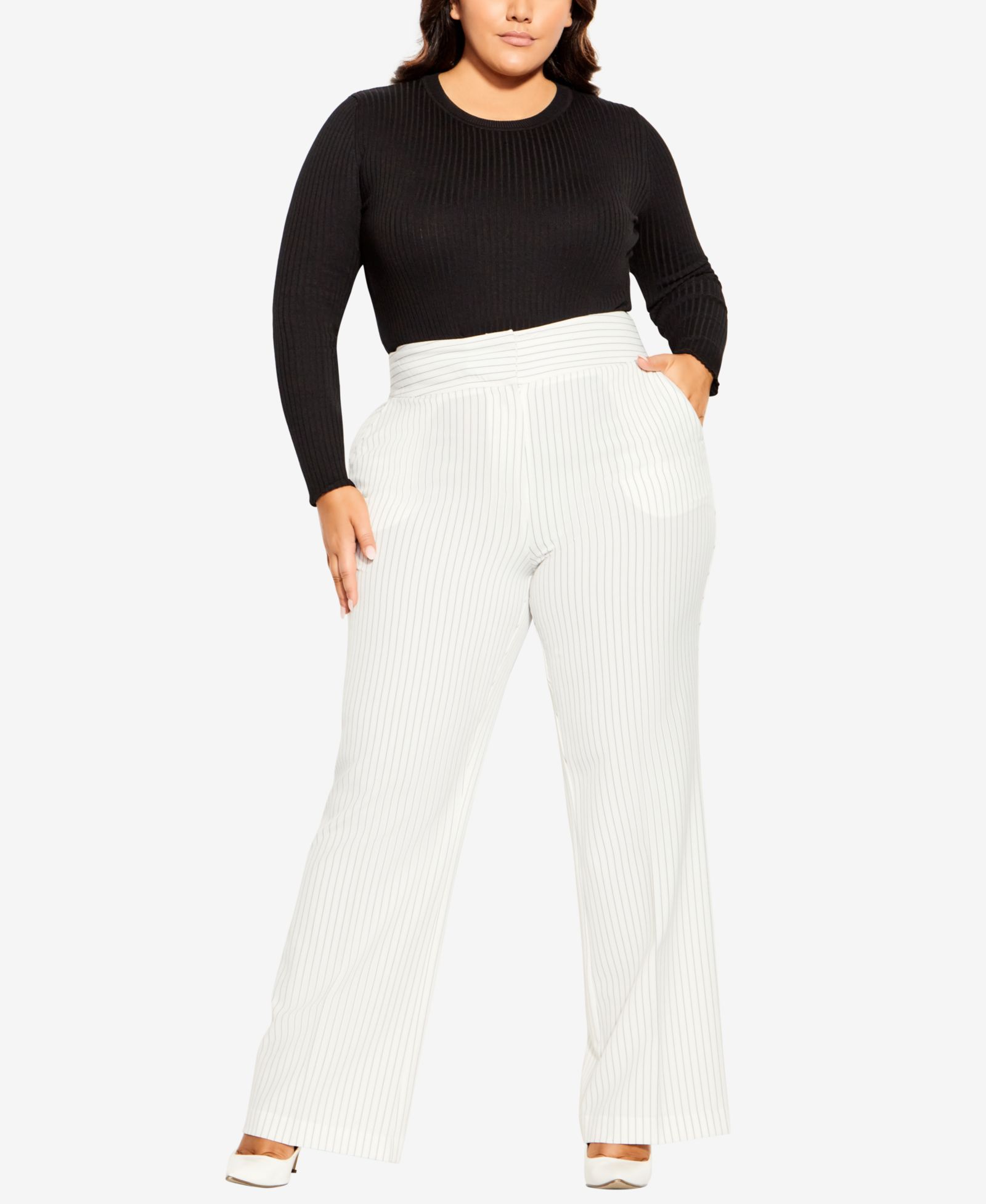 CITY CHIC Брюки Penelope с широкими штанинами, Plus Size