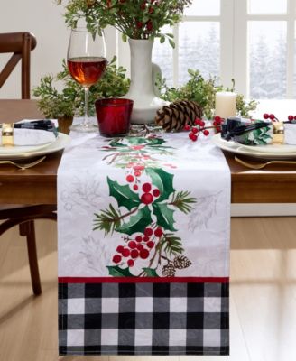 Elrene Декоративная дорожка для стола Holly Charm 70"x 14"