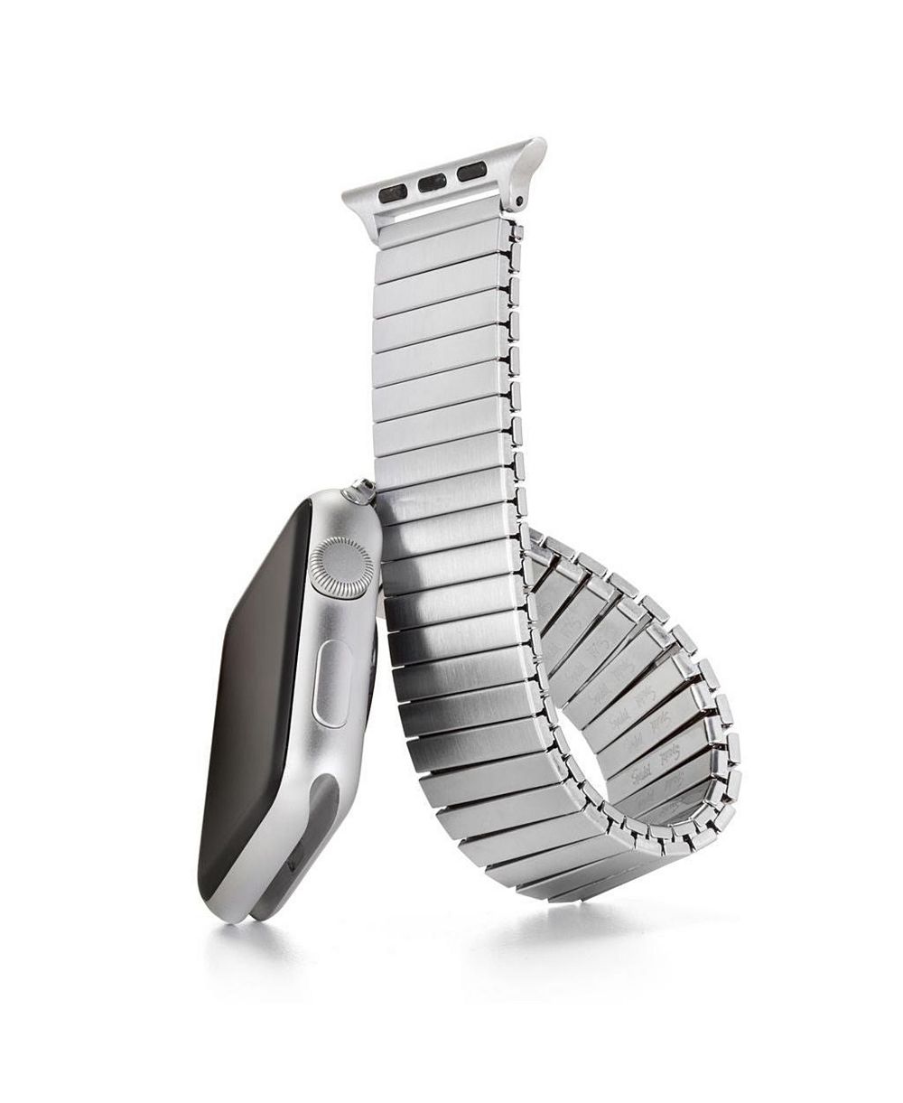 Ремешок Speidel Twist-O-Flex для Apple Watch (серия 1-8) 38/40/41mm, серебристый, размер 2