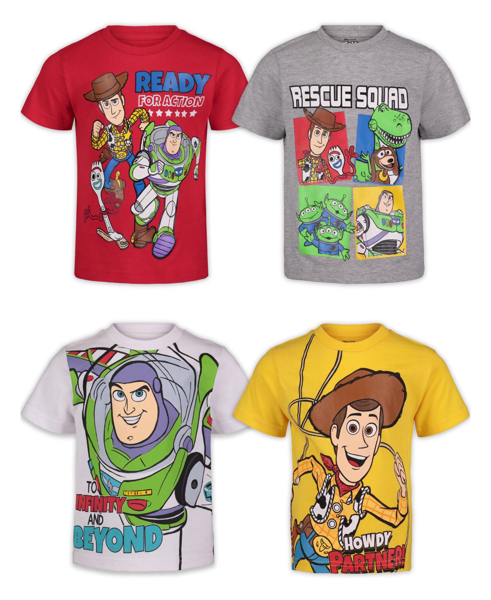 Набор футболок Toy Story для малышей, 4 шт.