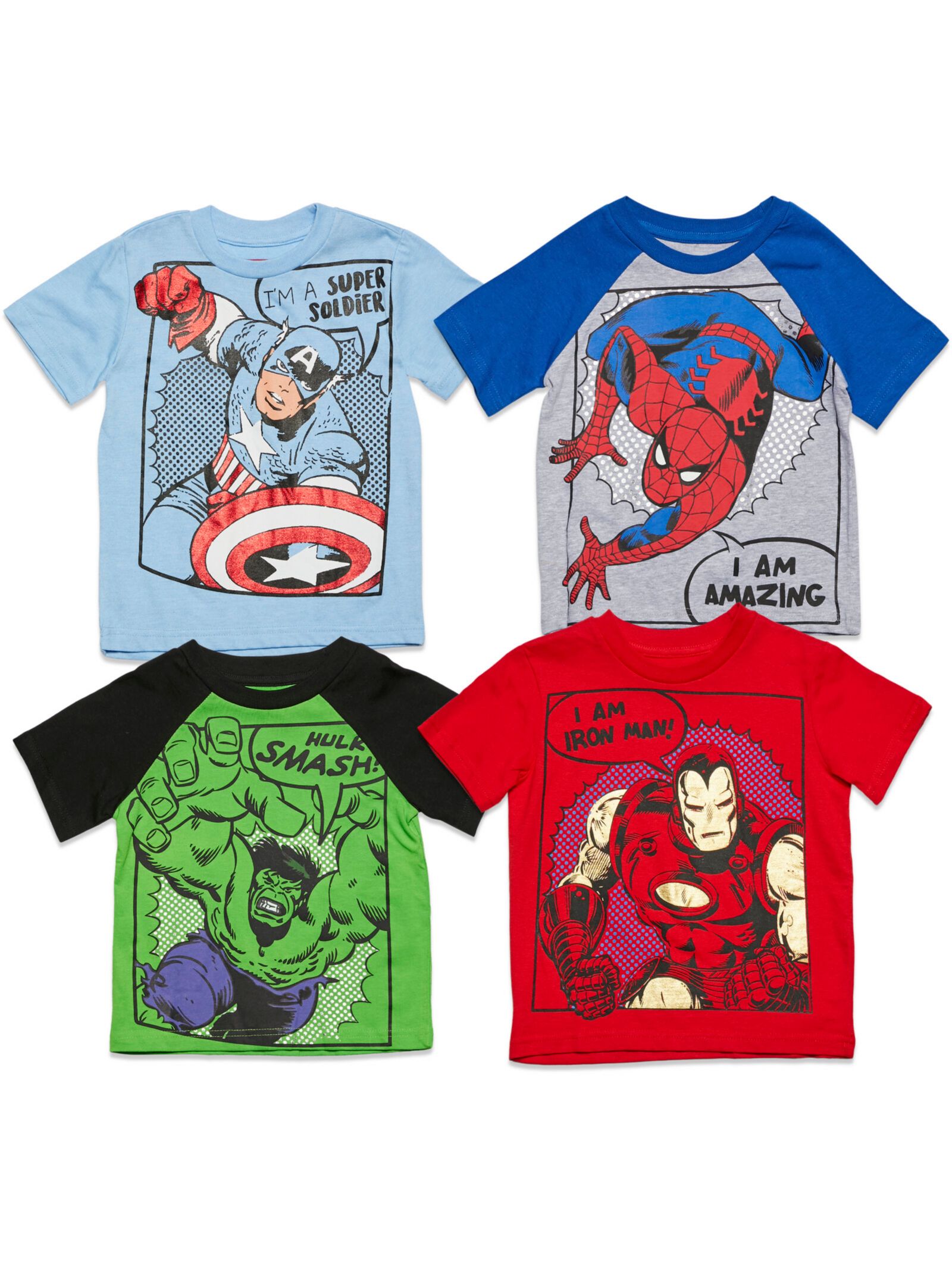 Футболка Avengers Marvel Captain America Black Panther Iron Man
