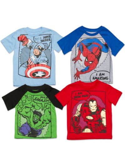 Футболка Avengers Marvel Captain America Black Panther Iron Man