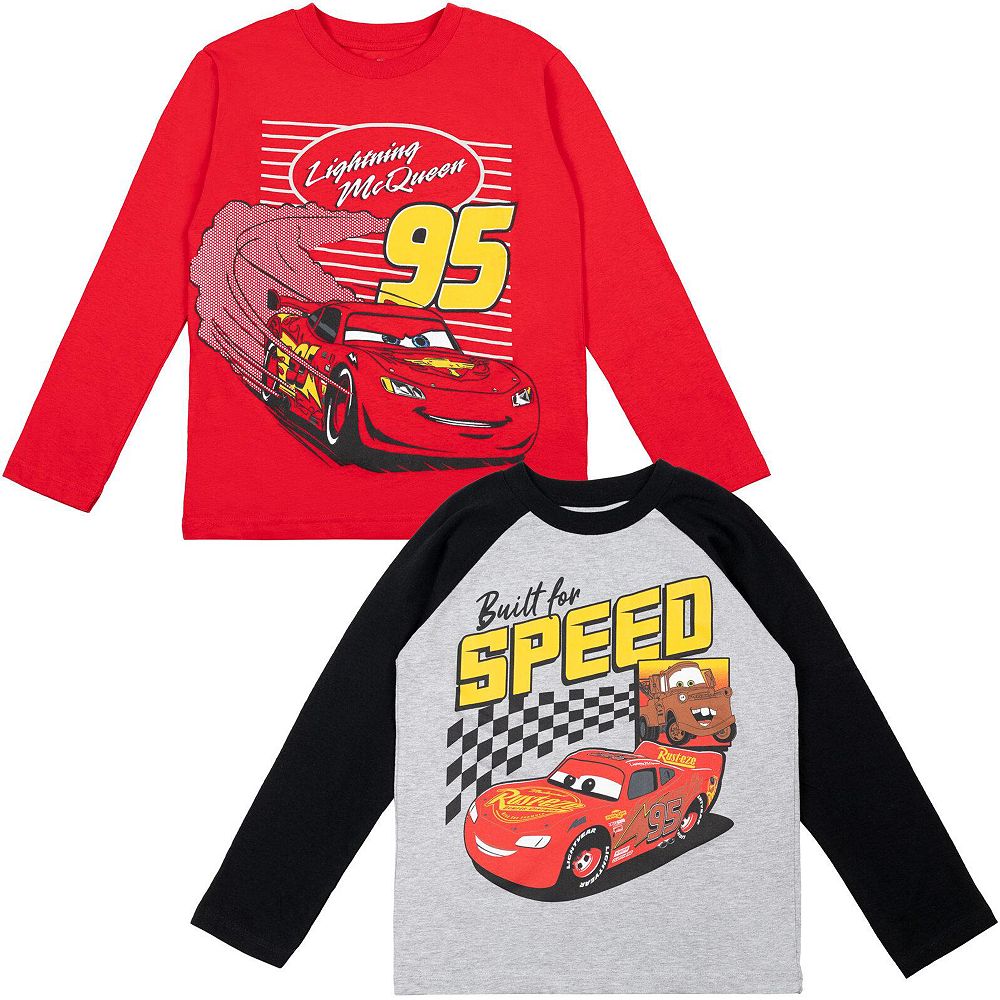 Cars Little Boys Boys( 6-12) Guard Mickey Mouse 2 Pack Cosplay Long Sleeve T-Shirts