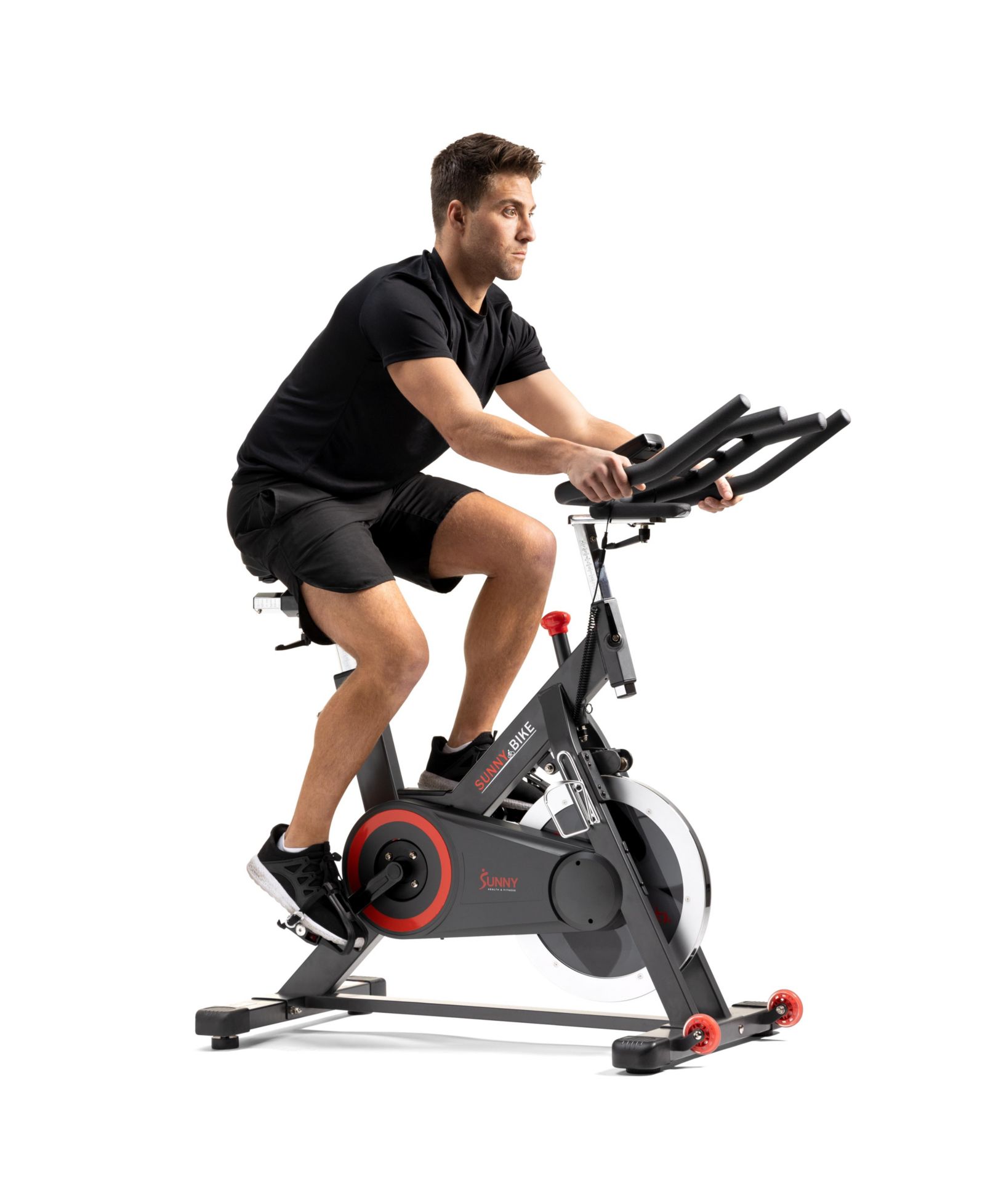 Sunny Health & Fitness Premium Indoor Cycling Smart Stationary Bike with Exclusive SunnyFit App Enhanced Connectivity