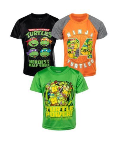 Teenage Mutant Ninja Turtles Toddler Boys 3 Pack Athletic T-Shirts