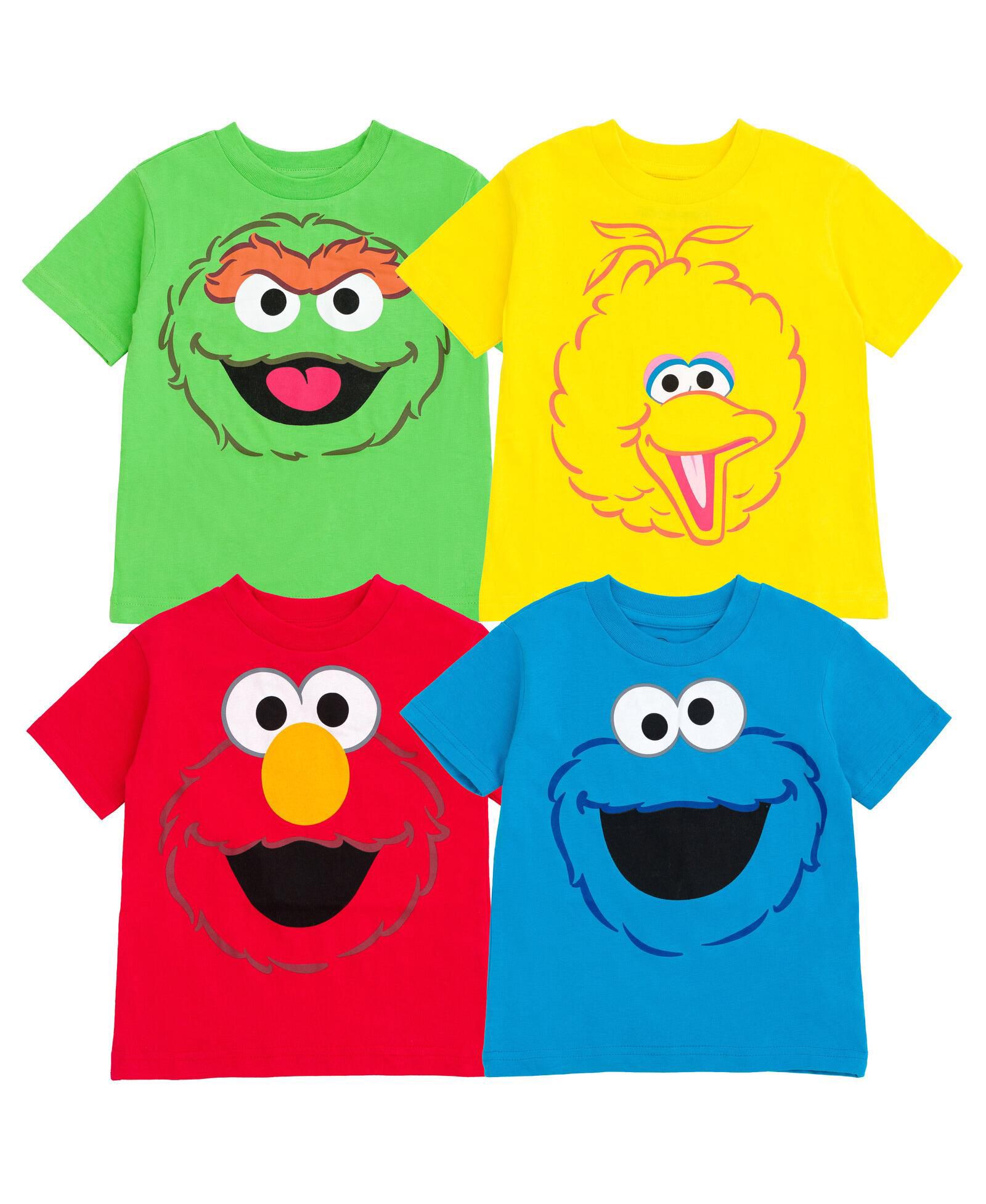 Sesame Street Toddler 4-Pack Short Sleeve T-Shirts