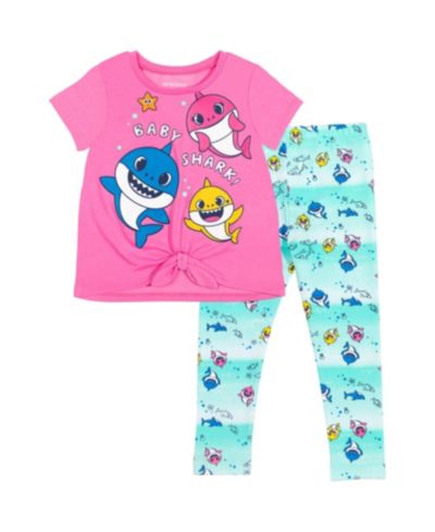 Детский комплект Baby Shark: футболка и леггинсы Pinkfong Shark
