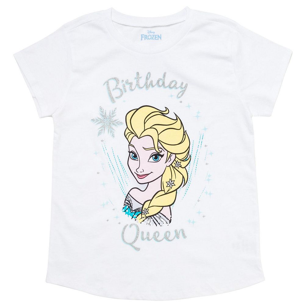 Frozen футболка для девочек-малышек Эльза день рождения